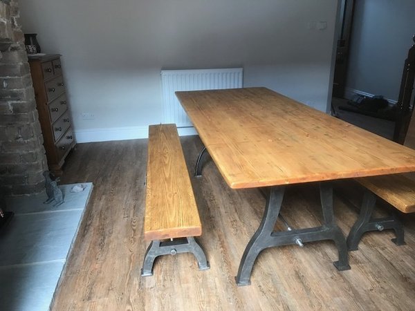 Industrial Table & Benches
